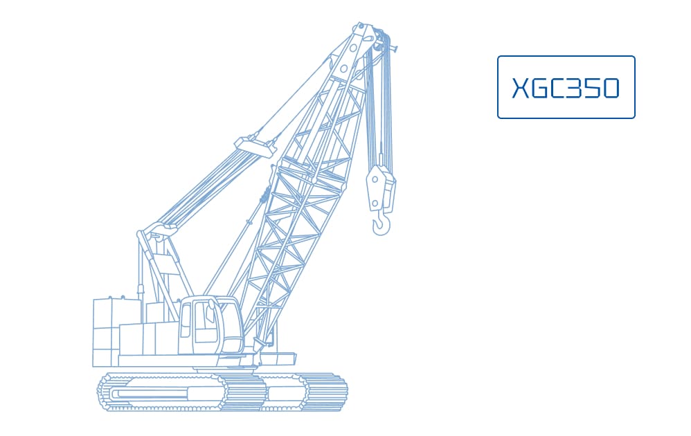 Гусеничный кран XCMG XGC350