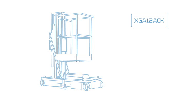 Электрический коленчатый подъемник XGA12ACK