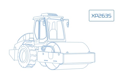 Пневмоколесный дорожный каток XCMG XP263S
