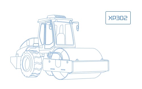 Пневмоколесный дорожный каток XCMG XP302