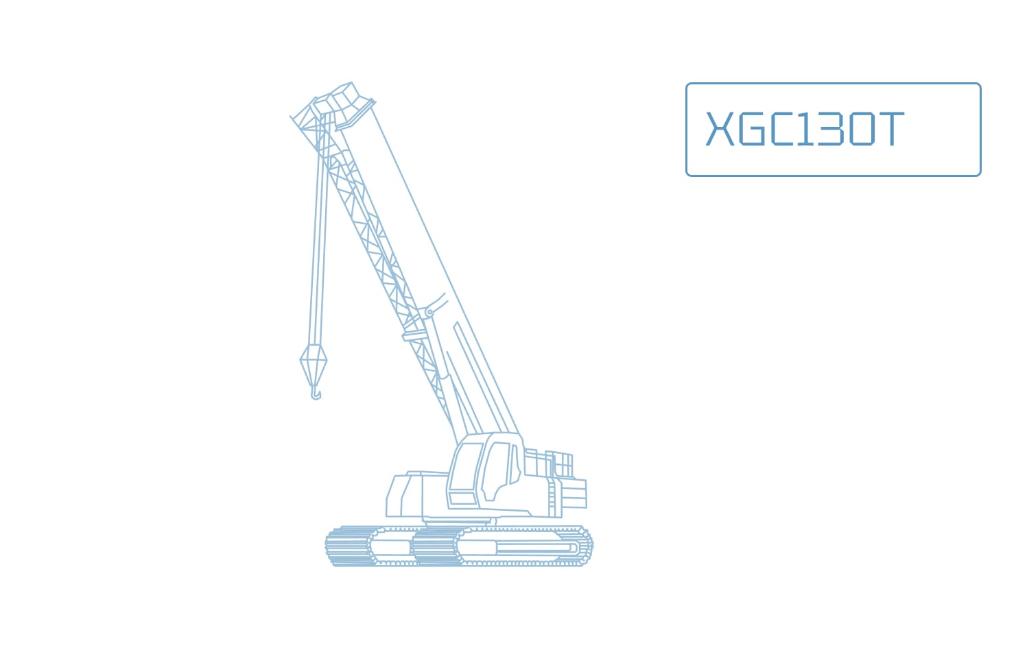 Телескопический гусеничный кран XCMG XGC130T