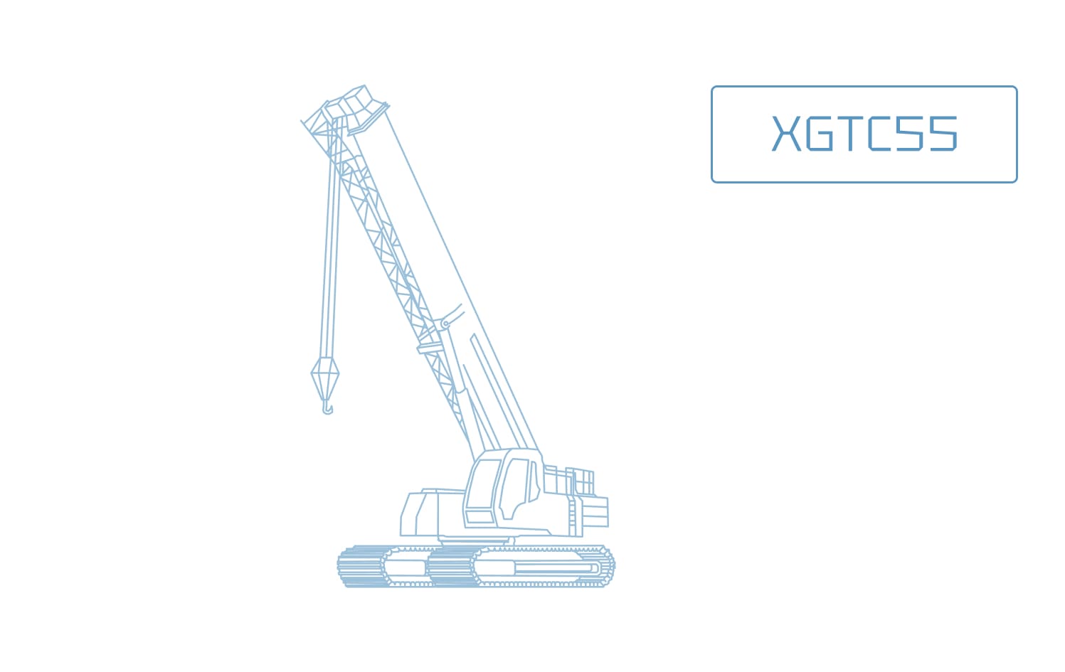 Телескопический гусеничный кран XCMG XGTC55