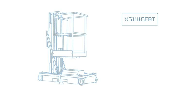 Вездеходный ножничный подъемник XCMG XG1418ERT