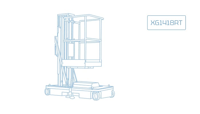 Вездеходный ножничный подъемник XCMG XG1418RT