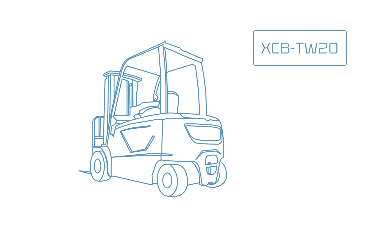 Вилочный погрузчик XCMG XCB-TW20 Вилочный погрузчик XCMG XCB-TW20