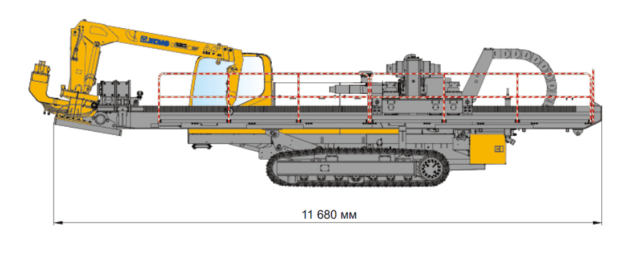 Установка горизонтального бурения ГНБ XCMG XZ1350E
